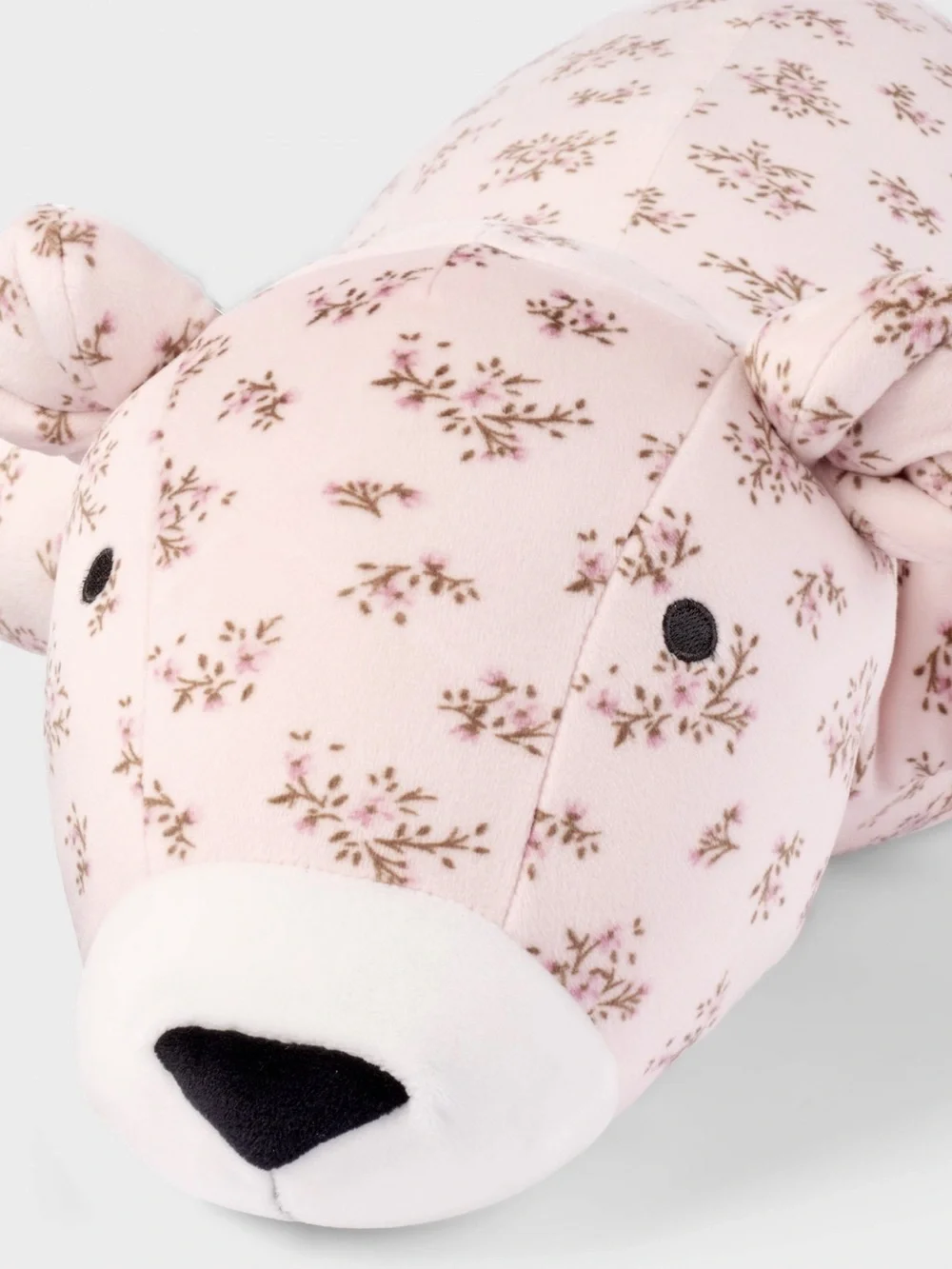 Hollister x target weighted pink floral bear plush pillow